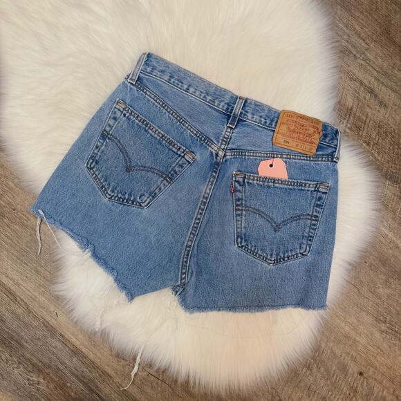 Levi 501 Vintage Denim Shorts - Picture 1 of 5